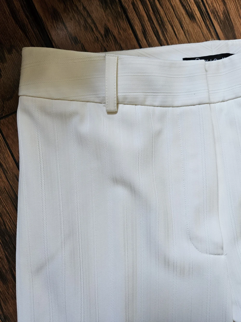 Antonio Melani Classic Women's White Tailored Pant Suit Set